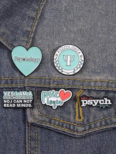 5 قطع دبابيس شارة مجوهرات صحة نفسية إبداعية، دعوة للاهتمام بالصحة العقلية، هدايا مجوهرات للأصدقاء