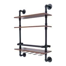 YUNRUX Wine Rack & Wine Glass Rack - Multicolor - View 6