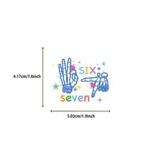 50张趣味67六七贴纸 67 DIY贴纸 剪贴簿 手机 行李箱 防水贴纸 - 1 Set - 查看 2