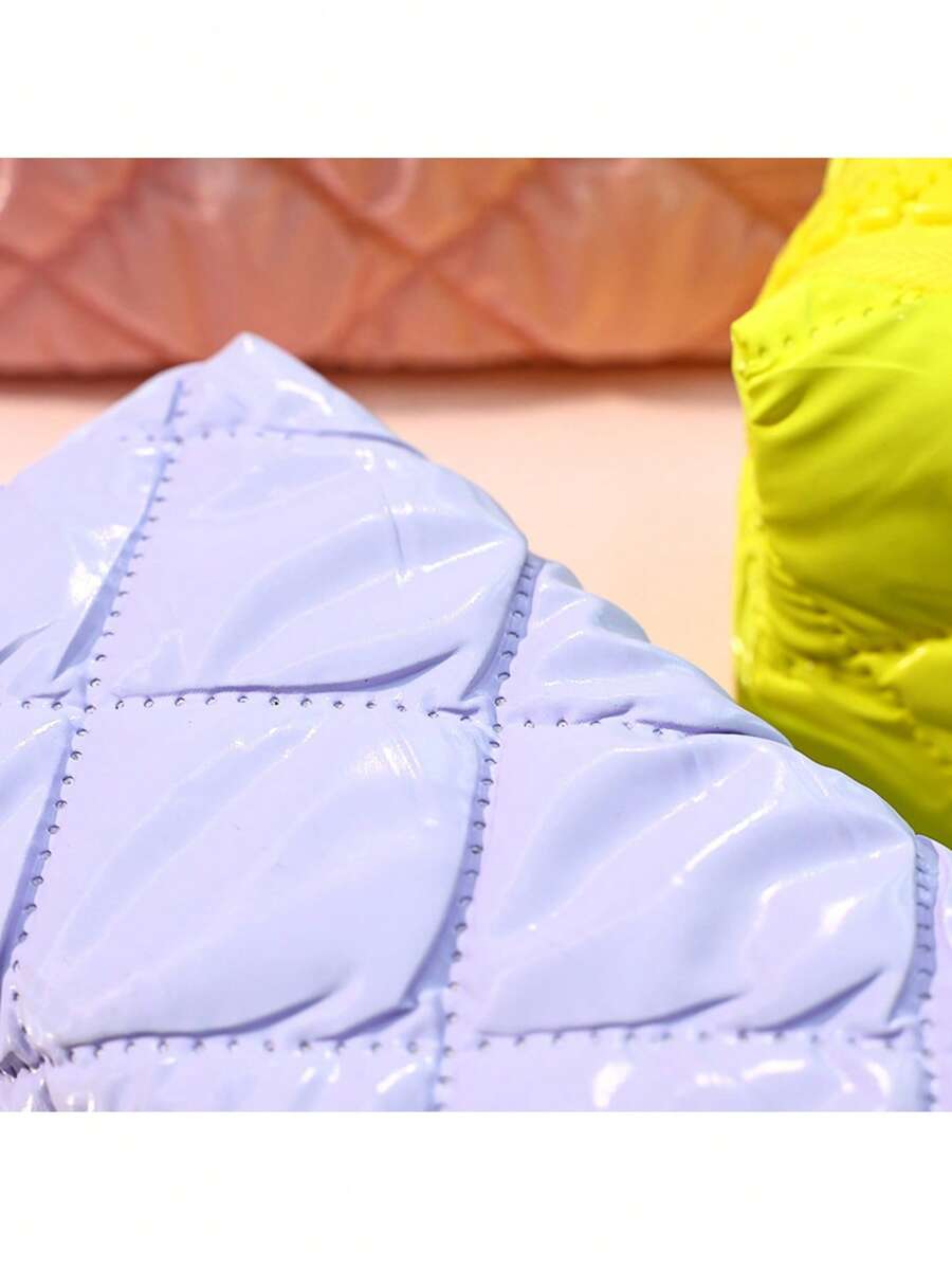 Estuche de lápices de color caramelo lindo, bolsa de almacenamiento de papelería suave y esponjosa para estudiantes, organizador de cosméticos con cremallera grande