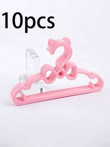 10pcs/20pcs/30pcs Children's Hangers, Lightweight Plastic Hangers With Anti-Slip Design, Suitable For Children's Shirts, Pants, Skirts And Coats. Flat And Space-Saving Structure, Suitable For Wardrobe Organization In Bedrooms, Laundry Rooms And Children's Rooms. Multi-Functional Dry And Wet Dual-Purpose Bow Hanger - A Great Gift For Home Storage - Multicolor - View 9