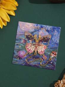 1pc Metal Butterfly Bookmark, Painting Butterfly Metal Bookmark, Student Gift, High-Quality Creative Souvenir, Exquisite Stationery, Birthday Gift, Thoughtful Gift, Elegant Bookmark - Multicolor - View 16