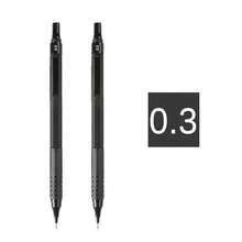 全金屬自動機械鉛筆 0.3/0.5/0.7/0.9/2.0mm，低重心設計，適合建築/工程/藝術，書寫順暢，繪圖與素描雙用途，返校季 - 黑色 - 查看 16