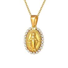 Collar de Joyería con Colgante de Acero Inoxidable para Mujeres - Colgante + Cadena - Ver 4