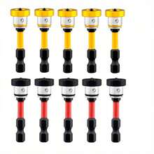 强力磁性定位钻头 | 防滑防撞设计，黑金十字螺丝刀头，适用于天花板/木工，防水地板安装工具，是木质/硬质地板、办公室使用、万圣节和圣诞节礼物的理想之选，圆形螺丝刀工具