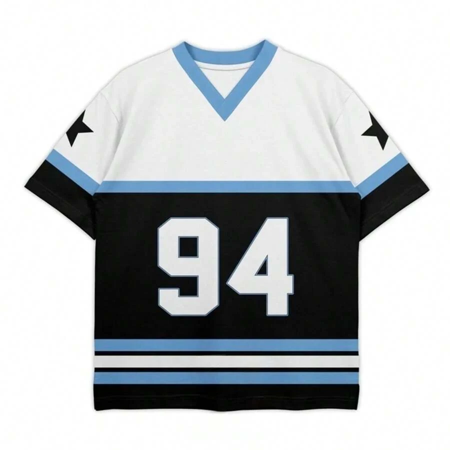 Gran oferta Jersey camiseta de Rugby Simple Digital 94 estampado de manga corta para hombre deportes Casual ropa de calle moda transpirable manga corta - T280986 - Ver 1
