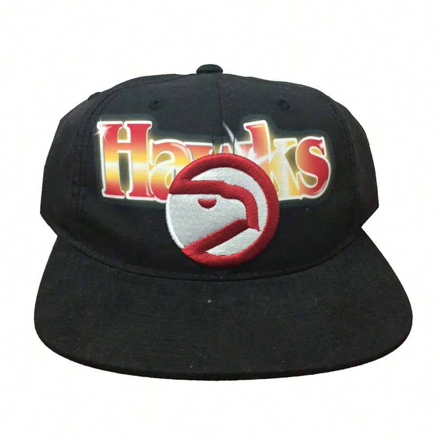 Mitchell & Ness Black NBA Atlanta Hawks Airbrush Snapback Hat - 黑色 - 查看 1