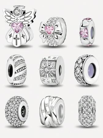 1 pieza Colgante de cuentas retorcido de moda, adecuado para hacer pulseras, brazaletes y accesorios diarios de joyería para mujeres y niñas