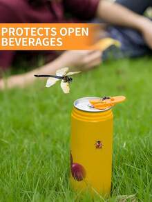 Abridor de latas de bebida de colores, protector de latas de bebida, adecuado para refrescos, cervezas y otras bebidas enlatadas, anti-uñas y anti-daños, evita que entren insectos, abejas y polvo, adecuado para fiestas, barbacoas, playas, campamentos al aire libre, unisex - color aleatorio - Ver 6