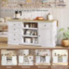 Klappbarer Erweiterungsplatte Und Integrierten Steckdosen, Für Küche, Esszimmer Und Wohnzimmer, White, 150*65*75 Cm - White - View 2