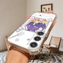 Funda de teléfono TPU suave con diseño de guitarra de personaje de anime, pequeña y fresca, anticaída, para Samsung Galaxy S24 S21+ S24ULTRA S23PLUS S22FE S21 S20FE A02 A04e A23 A21 A24 A30 A33 A32 A51 A55 A72 F12 M12 M32 M42, es un gran regalo de vacaciones. - Mezcla de colores - Ver 4
