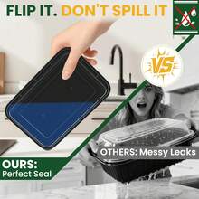 32 Oz Meal Prep Containers, Extra Thick Food Storage Containers With Lids, Reusable Plastic Boxes, Disposable Bento Boxes, Stackable, Microwave/Freezer/Dishwasher  (Pack Of 50) - 黑色 - 查看 6