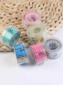 1/3卷随机颜色现代缝纫卷尺，双面柔软测量，适合DIY缝纫，可测量包括周长在内的各种尺寸，是送给女士、母亲、朋友、女朋友和男朋友的理想礼物。非常适合生日、婚礼、周年纪念日、情人节、感恩节和新年惊喜。这款卷尺几乎完美。 - 彩色 - 查看 5