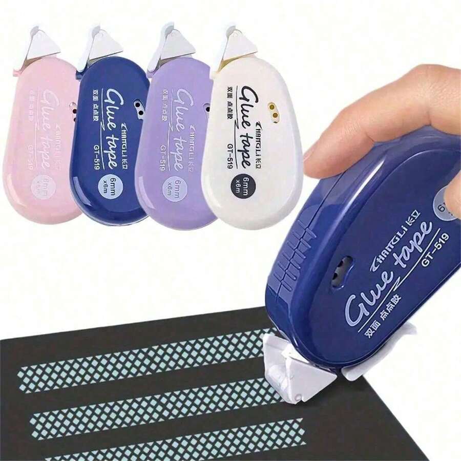 Double-Sided Adhesive Tape, Acid-Free And Long-Lasting, Permanent Adhesive Roller For Crafts And Scrapbooking, Scrapbooking Supplies For Adults - Multicolor - View 1