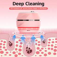Electric Face Scrubber Waterproof Silicone Facial Cleansing Brush For Women And Men 2 Modes Rechargeable Electric Exfoliator Scrubber For Deep Cleaning Exfoliating Massaging - Hồng - Xem 4