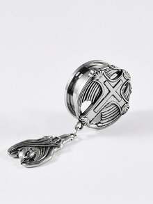 1 pieza Expansores de túnel de joyería de perforación corporal con cruz de acero inoxidable, colgante de murciélago, diámetro de 8MM a 25MM - Como se muestra en la imagen - Ver 10