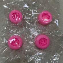 硅胶玫瑰模具，3D翻糖模具，适用于DIY布丁、巧克力、糖果、甜点、软糖、手工皂、香薰蜡烛、石膏、软陶、冰块等；烘焙套装，蛋糕装饰用品，烘焙工具，厨房用具；创意情人节礼物；情人节装饰；婚礼装饰；派对用品。 - 粉色 - 查看 17