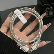 一套充电器和线缆保护套，耐用型40W苹果充电线保护壳，防断裂线缆整理器，兼容 17/16/15/13/14充电器 - 彩色 - 查看 3
