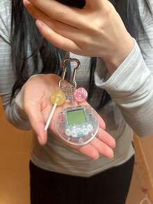 1pc Mini Virtual Electronic Pet Pendant Toy, Gaming And Interactive Toy, Small Gift For Friends - Multicolor - View 12