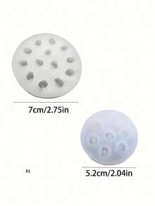 2pcs Silicone Mold Set, Blueberry, Raspberry, Blackberry Silicone Molds, DIY Plaster Mold Set - White - View 2