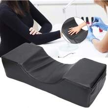 ZJchao Almohada para extensión de pestañas Almohada para salón de Belleza Almohada para pestañas en Forma de U Almohada Curva ergonómica Espuma viscoelástica Almohada de Soporte para PU Negro - PUNegro - Ver 5