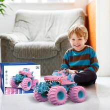 Coche Anfibios de Control Remoto Shark Carro Todoterreno1:18 4x4 Playa Juguetes Camiones RC Impermeables de 2 4 GHz para Niños de 3 4 5 6 7 8 Años de Regalos RosaConveniente y duradero,Los favoritos de los niños - Multicolor - Ver 7