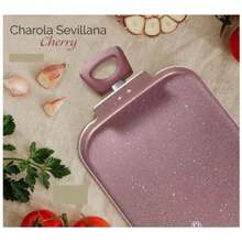 Comal Sartén Charola Rosa Doble Parrilla Antiadherente Stone tipo Granito(default) - Multicolor - Ver 3