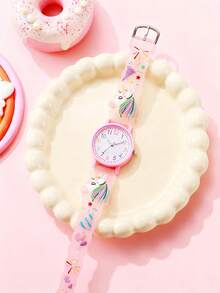 1pc/Set Women's Colorful Casual Cute Dreamy Sweet Cartoon Horse Silicone Watch, Great Year-End Promotion, Top Choice For Holiday Gifts - Multicolor - View 1