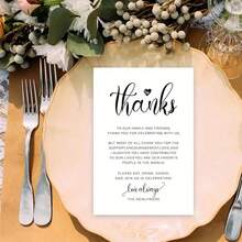 50pcs Thank You Cards - Personalized Table Decor For Weddings, Parties, Bridal Showers | Multipurpose Greeting Cards For Christmas, Mother's Day, Graduation, Valentine's Day And Special Occasions
