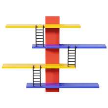 Stackable Premium Display Shelves, No Drilling Required, Doll/Figure Storage & Display Rack, Multifunctional Vanity Organizer Vertical Tray Rack, Home Decor Display Shelf - Multicolor - View 2