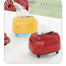 高级多巴胺纸巾盒，高端优雅设计，适用于家居、客厅、浴室、桌面，带弹簧升降装置，创意纸巾架 - 彩色 - 查看 8