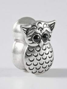 1个铜猫头鹰耳扩，空心猫头鹰耳塞，耳廓扩张器，耳洞穿刺饰品，8毫米-25毫米 - 如圖 - 查看 15