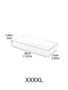 1/2/5/7/11/18/25/37件套透明塑料桌面抽屉分隔托盘，抽屉收纳套装，化妆品收纳盒，适用于存放化妆品和珠宝，可用于浴室、卧室和办公室