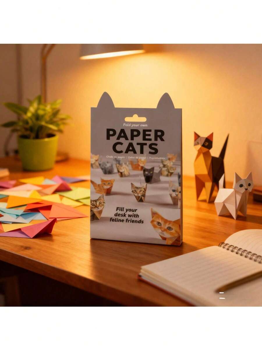 50pcs 3D Animal Origami Kit - Cats & Dogs, STEAM Educational Toy For Kids, Handmade Craft For Boys & Girls, Preschool Parent-Child Creative Interaction, Cute Stress Relief Toy, Kindergarten Birthday Christmas Gift - Multicolor - View 1