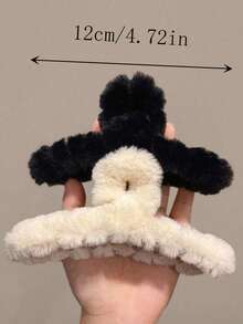 1 chiếc/3 chiếc kẹp tóc thời trang kiểu nhung mềm mại, phù hợp với tóc mỏng; kẹp tóc bằng cotton dễ thương, phù hợp với tóc dày; phụ kiện tóc phong cách nhiệt đới bãi biển; quà tặng ngày lễ cho bé gái. - Nhiều màu - Xem 12