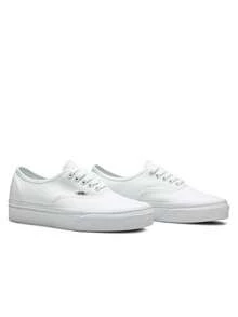 Vans Giày thể thao nam nữ chính hãng, thường ngày, đi làm, đi học, du lịch, sau giờ làm, nhẹ, thoáng khí, thân thiện với da, vải canvas mềm, buộc dây, chống trượt, bền, đa năng, màu trắng trơn VN000EE3WOO - Trắng - Xem 3