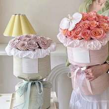 10pcs Bouquet Holder Fixers, Round Bouquet Lining Cardboard, Florist Supplies - White - View 5