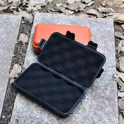 1个户外防水密封储物盒，塑料气密容器，适用于钓鱼、露营、徒步旅行装备