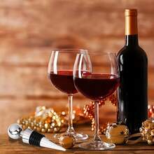 2pcs Reusable Silicone Wine Bottle Stoppers, Beverage Preserver, Suitable For Gifts, Bars, Holiday Parties, Weddings - Multicolor - View 14