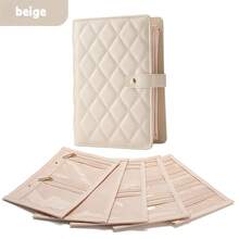 BOOVO 1 Stück Samt Schmuckaufbewahrungstasche mit 5 verstellbaren Reißverschluss-Fächern, geeignet für Halsketten, Ohrringe, Armbänder, Luxusschmuck, unverzichtbar für Frauen unterwegs - Verschiedenfarbig - Übersicht 13