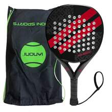 IANONI Padel Racket , Carbon Fiber, Soft EVA Face Tennis Paddle Racquet Racket With Padle Bag, Great For Thanksgiving, Christmas, Halloween And New Year's Celebrations