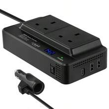Inverter, Car Inverter For Business Trips And Vacation - Black - View 2