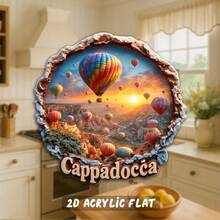 1 Stück Acryl Kühlschrankmagnet - Modernes Stadtsilhouette Kulturdesign - Acryl Kühlschrankdekoration, geeignet für Küche, Büro, Reise - Ideales Geschenk für Ramadan, Eid, Geburtstag, Neujahr - Kompatibel mit Kühlschrankmagneten und magnetischen Tafeln - Leuchtende Farben, langanhaltend und leicht zu reinigen - Stadtthema Heimdekoration, Neuheit Kühlschrankmagnet, Blumen Kühlschrankmagnet, Retro Kühlschrankmagnet, Kühlschrankmagnet, süßer Kühlschrankmagnet, 2D flach