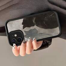 Funda para teléfono compatible con iPhone 17 aire/16/15/14/13/12/11. Profesional máximo 14/15/16 Además, 16E, 12/13mini, X/XS/XR/XSMax, compatible con Samsung Galaxy. A03/A03S/A04/A04E/A05/A05S/A06/A12/A13/A15/A16/A21S/A24/A25/A32/A34/A35/A54/A55, S20/S21/S22/S23/S24 FE/Plus/Ultra, F15, M35/M55, Note20/Note20Ultra Funda para teléfono, carcasa suave de TPU, protección total antideslizante y anti-caída, serie Sky Eye, carcasa suave de TPU, estilo coreano minimalista - Negro - Ver 4
