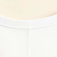 Women's Regular Length Non-Stretch Cotton Round Neck Short Batwing Sleeve T-Shirt For Everyday Wear - White - View 6