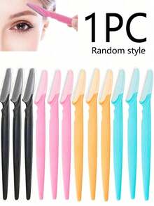 12pcs Women Eyebrow Razor, Shaver, Exfoliator, Hair Removal Tools With Cover, Hair Products And Accessories For Salon, Beauty, Travel Essentials - Multicolor - View 14