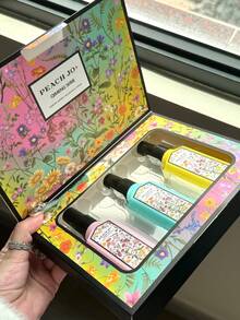 PEACH JO+ 3pcs Dream Series Floral Fragrance Mist Set, Limited Edition Aromatherapy Air Freshener For Indoor/Outdoor, Multi-Layer Uplifting Mist With Long-Lasting Natural Fresh And Alluring Essence, Releasing Elegant Jasmine, Gardenia And Lavender Scent, Ideal Gift For Dates, Parties, Gatherings, Travel, Holidays, Home, Hotel, Office - Three-piece Gift Set - View 6