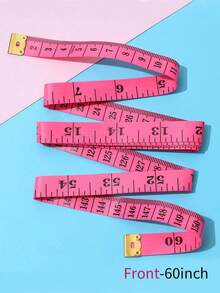 1pc 60-Inch Classic Professional Sewing Tape Measure, Double-Sided Soft Ruler, Imperial/Dual Scale, Suitable For DIY Sewing And Body Measurement, Measuring Tool, 60-Inch Boxed Soft Ruler (Color Sent Randomly) - Multicolor - View 6