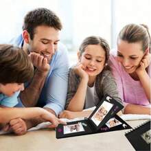 1pc Scrapbook Album, Kraft Paper Scrapbook Album, Suitable For Wedding Guest Book, Anniversary Album, Gift, Graduation Album, Family DIY Scrapbook, Craft Paper DIY, Christmas, Thanksgiving, New Year Gifts - Growth Album (Black) - View 5