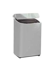 1件装通用洗衣机罩 - 防尘防水洗衣设备保护罩，带拉链，无需电源或电池，适用于大多数顶开式和滚筒式洗衣机 - 淺灰色 - 查看 3